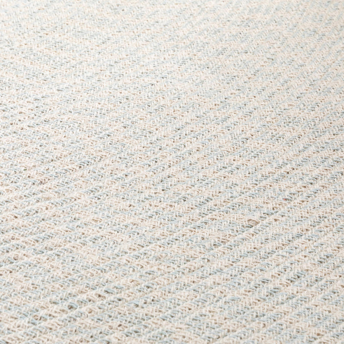 HANDWEBTEPPICH 170/170 cm Bali Plain - Hellblau, Naturmaterialien (170/170cm) - Steffensmeier