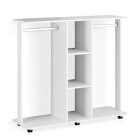GARDEROBENSCHRANK Robbie Weiß 130 x 120 cm - Weiß, Holzwerkstoff (130/120/40cm) - Vicco
