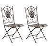 STÜHLE Sidan - 2er Set bronze - Braun, Metall (42/91.5/49cm) - TPFGarden