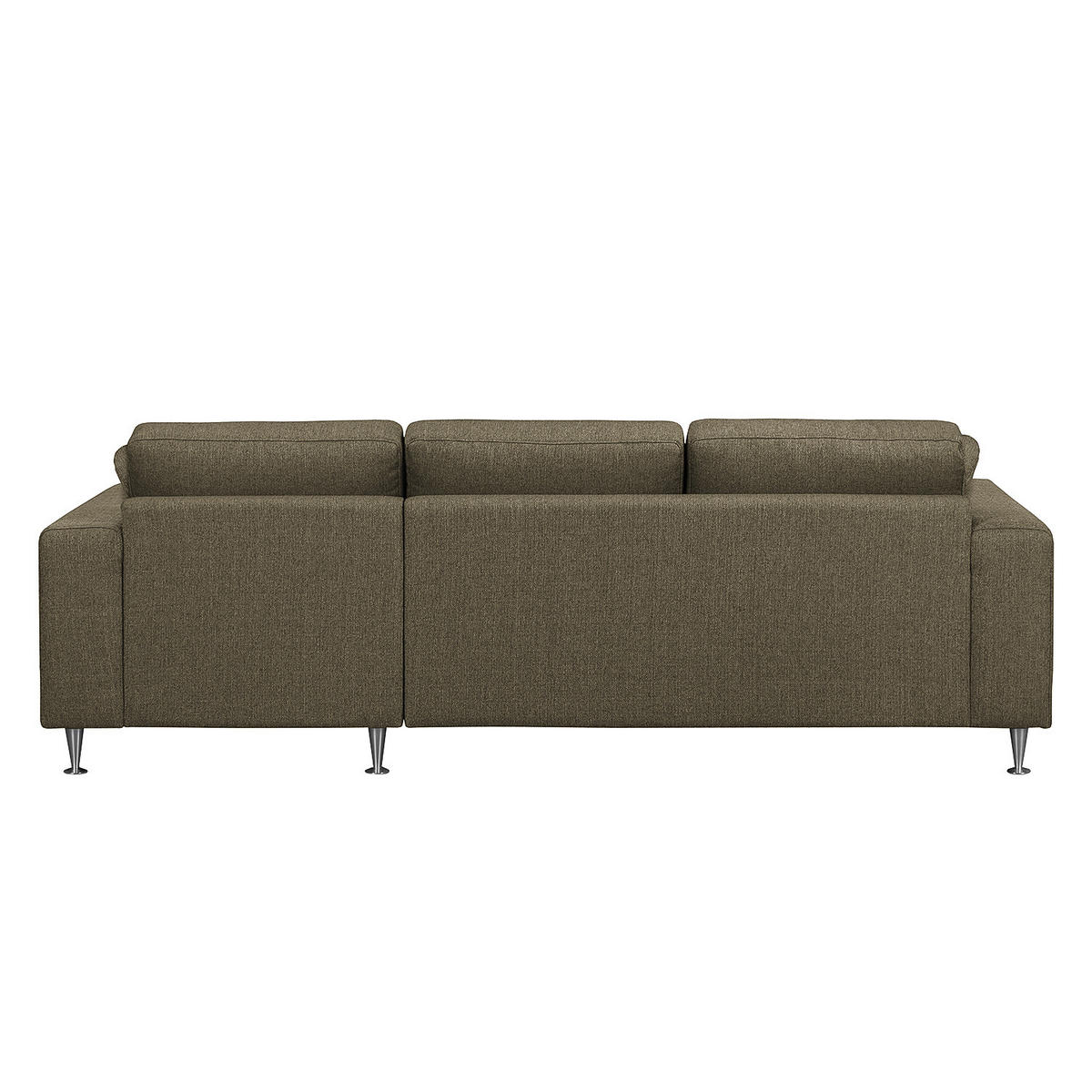 ECKSOFA mit Longchair - Strukturstoff - Beige, Textil (235/150cm) - home24