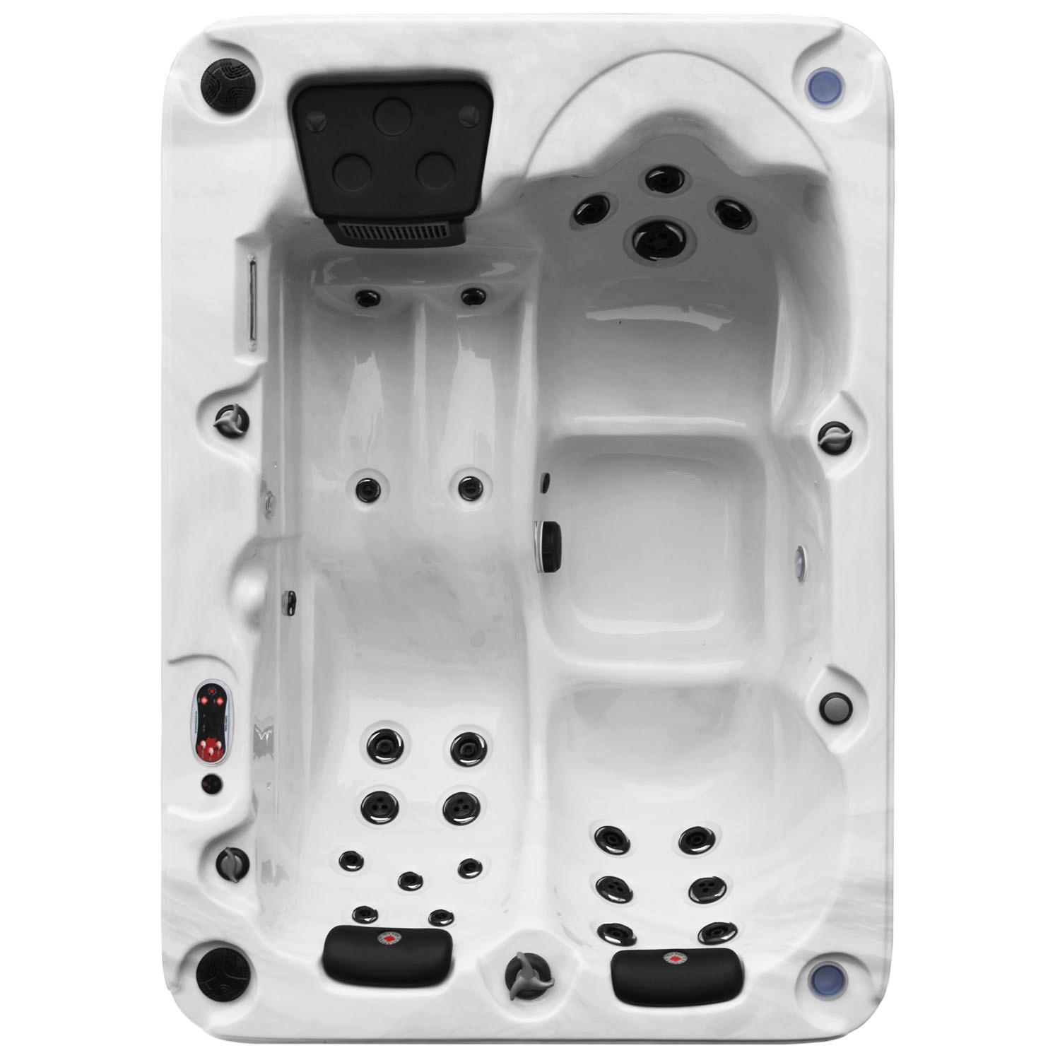 WHIRLPOOL Montreal UV Whirlpool - Weiß Hochglanz/Weiß, Kunststoff (150/78/213cm) - Canadian Spa Company