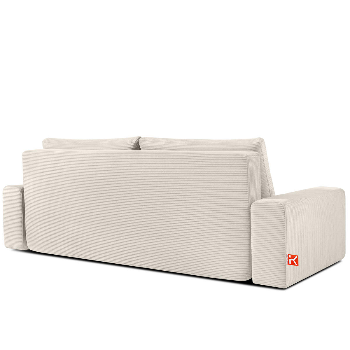 3-SITZER SCHLAFSOFA MOLLIS, Corduroy, Cremig - Creme, Holz/Holzwerkstoff (250/93/108cm) - KONSIMO®