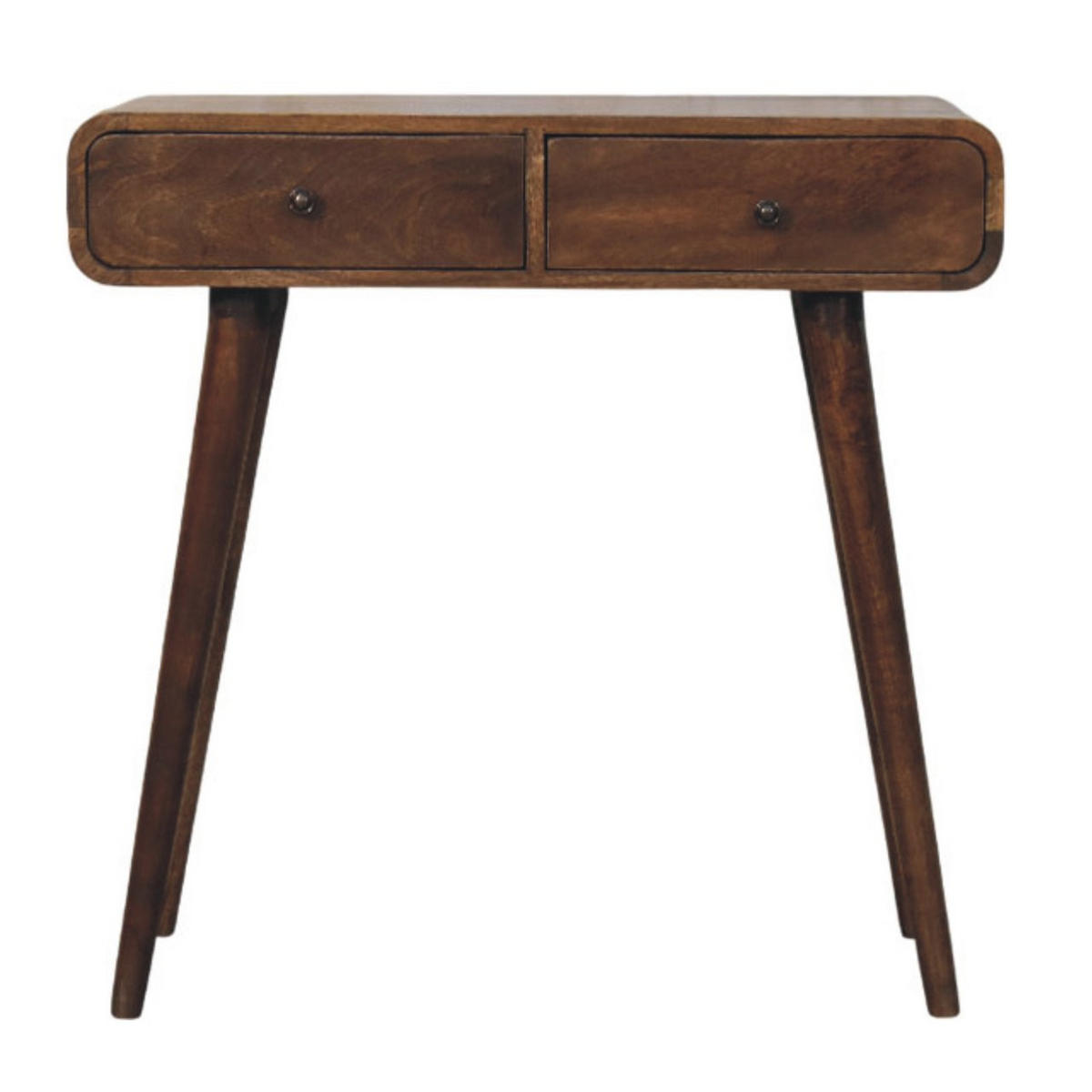 KONSOLENTISCH Klassisches Grau-Finish, 2 Schubladen, Braun - Braun, Holz (80/35/78cm) - Artisan Furniture