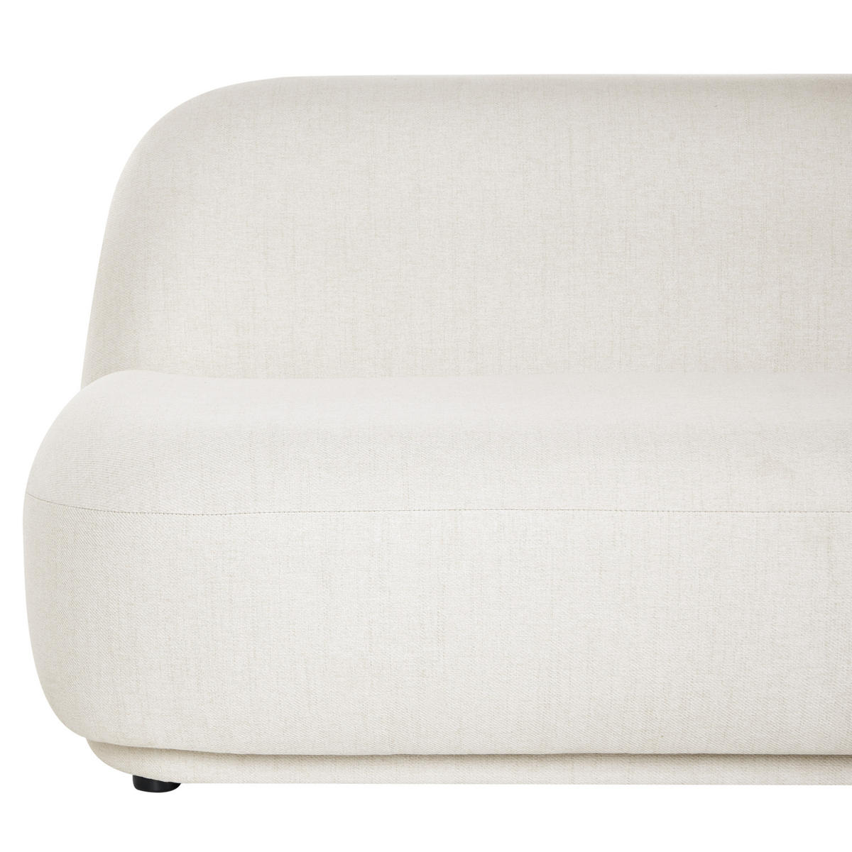 2-SITZER-SOFA Stoff Cremeweiß Lovberg - Creme, Textil (138/74/80cm) - Beliani