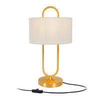 TISCHLAMPE - Multicolor, Textil/Metall (30.5/30.5/55cm) - Relaxdays