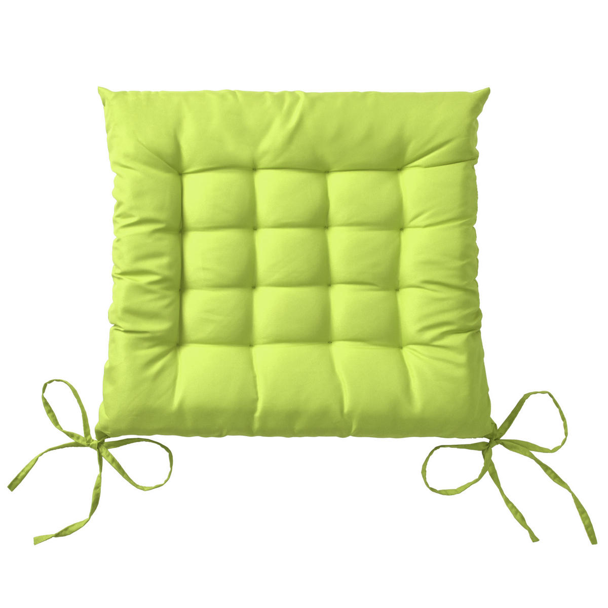 STUHLKISSEN Lea 40/40/5 cm Apfelgrün 4tlg - Hellgrün, Textil (40/40cm) - Beautissu 