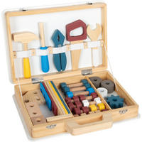 WERKZEUGKOFFER WORKSHOP - Blau, Holz (7.5/27/33cm) - small foot