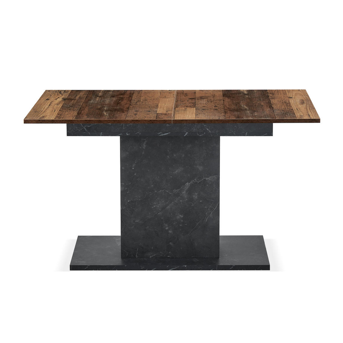 ESSTISCH BOSCO 120-160/80/76 cm - Anthrazit/Sonoma Eiche, Holzwerkstoff (80/120/76cm) - B&D Home