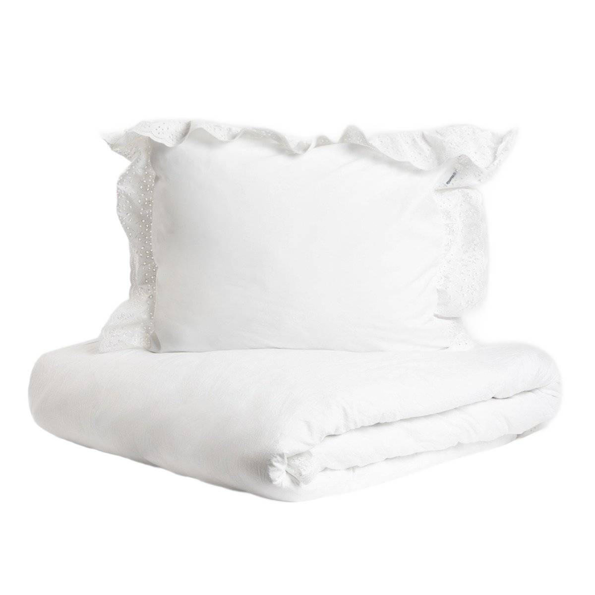 BETTWÄSCHE Morain 140/200 cm - Weiß, Textil (140/200cm) - Homla