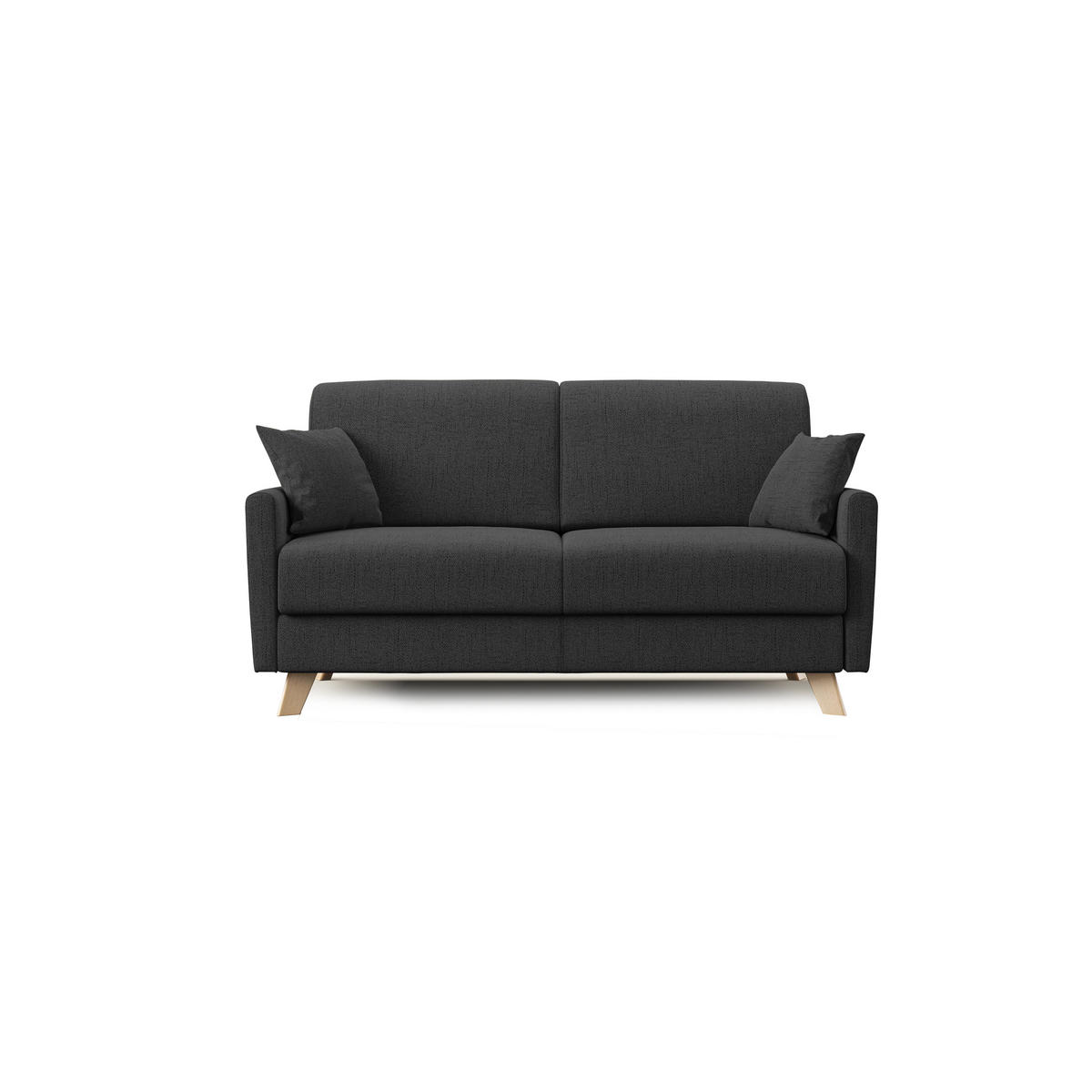 SCHLAFSOFA Edgar - Anthrazit, Textil (180/94/97cm) - Divani.store