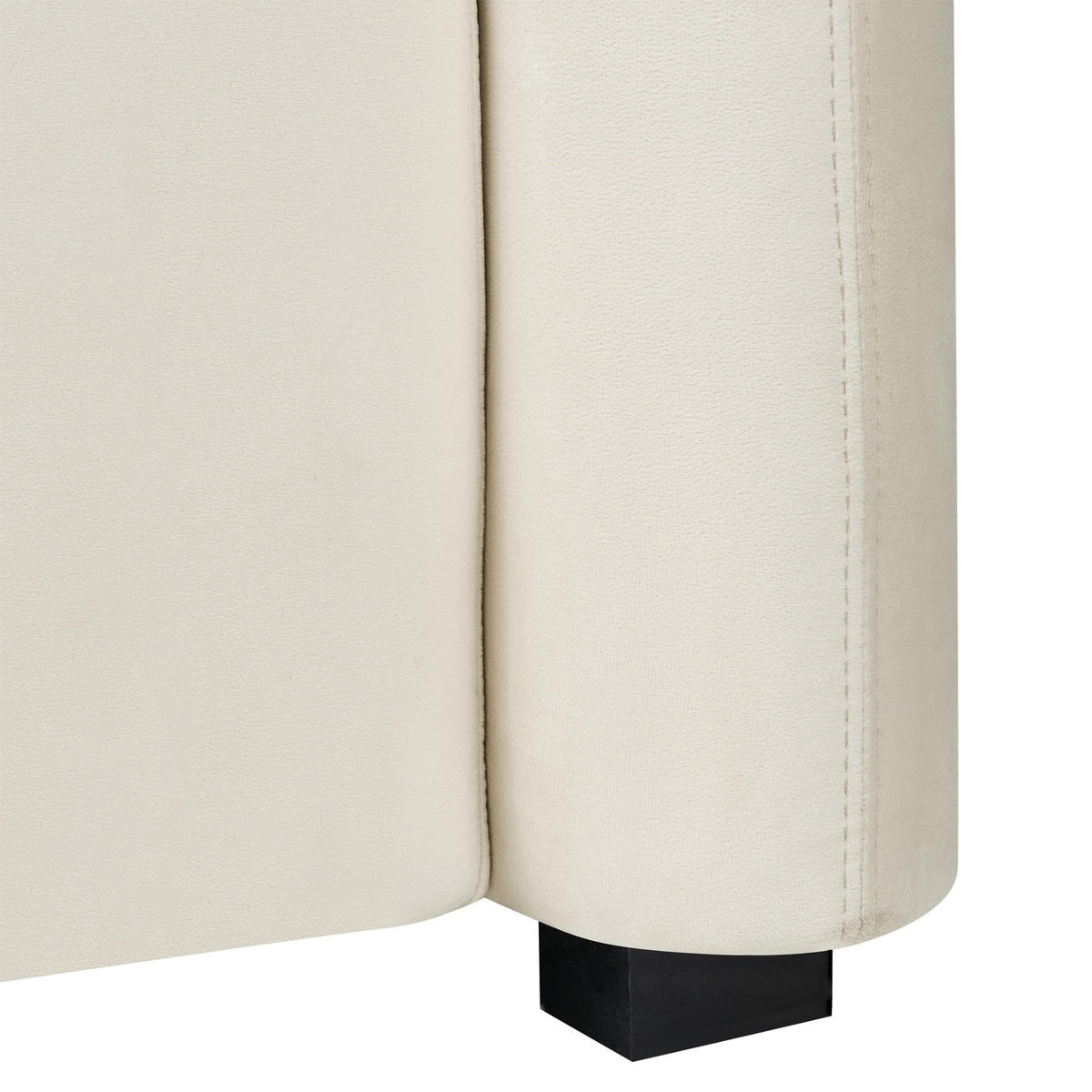 SESSEL Cremeweiß Veltada - Weiß, Textil (95/72/86cm) - Beliani