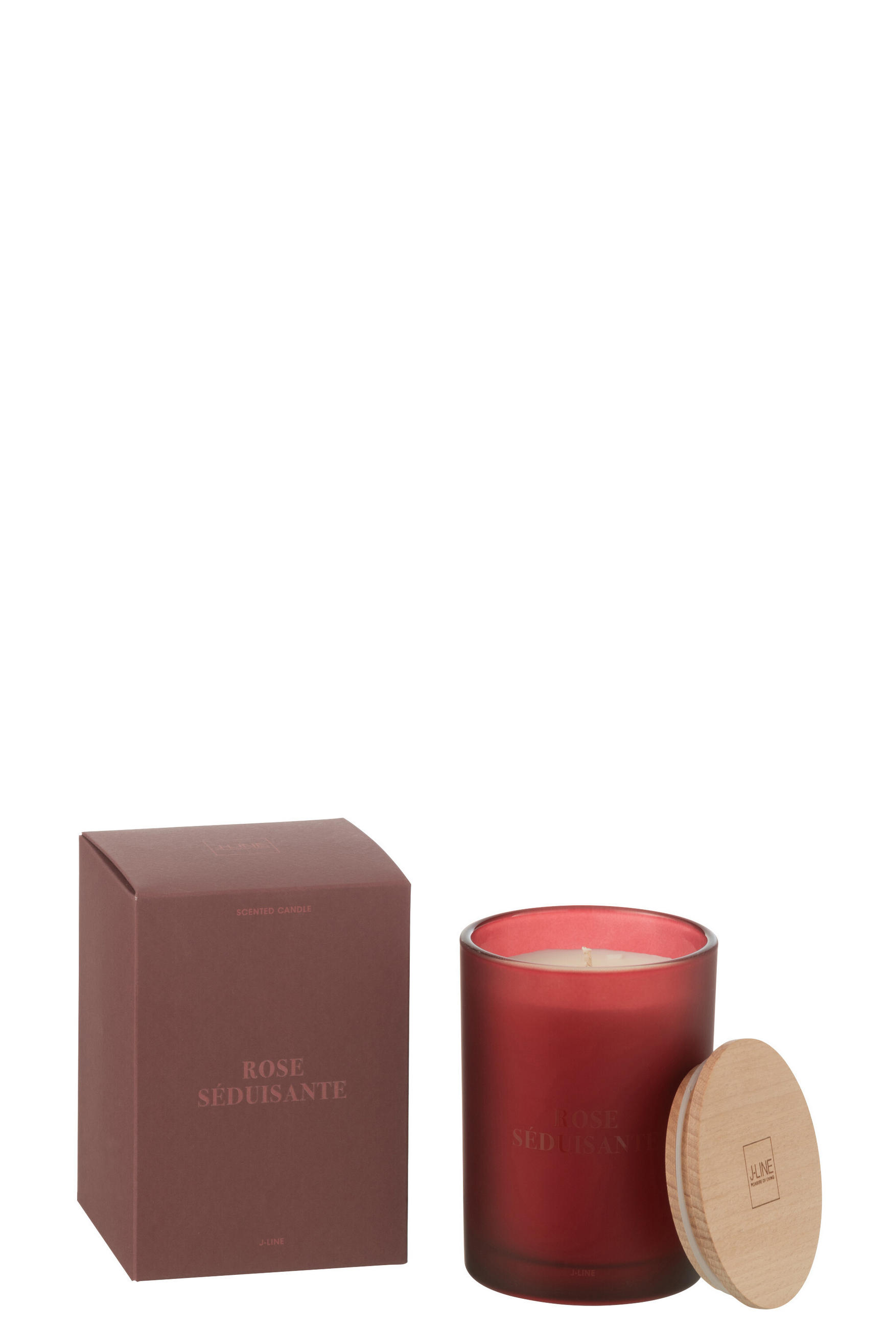 DUFTKERZE ACCORDS ESSENTIELS - Rot - 38 Std. - Rot, Paraffin (8.5/12.5cm) - J-Line