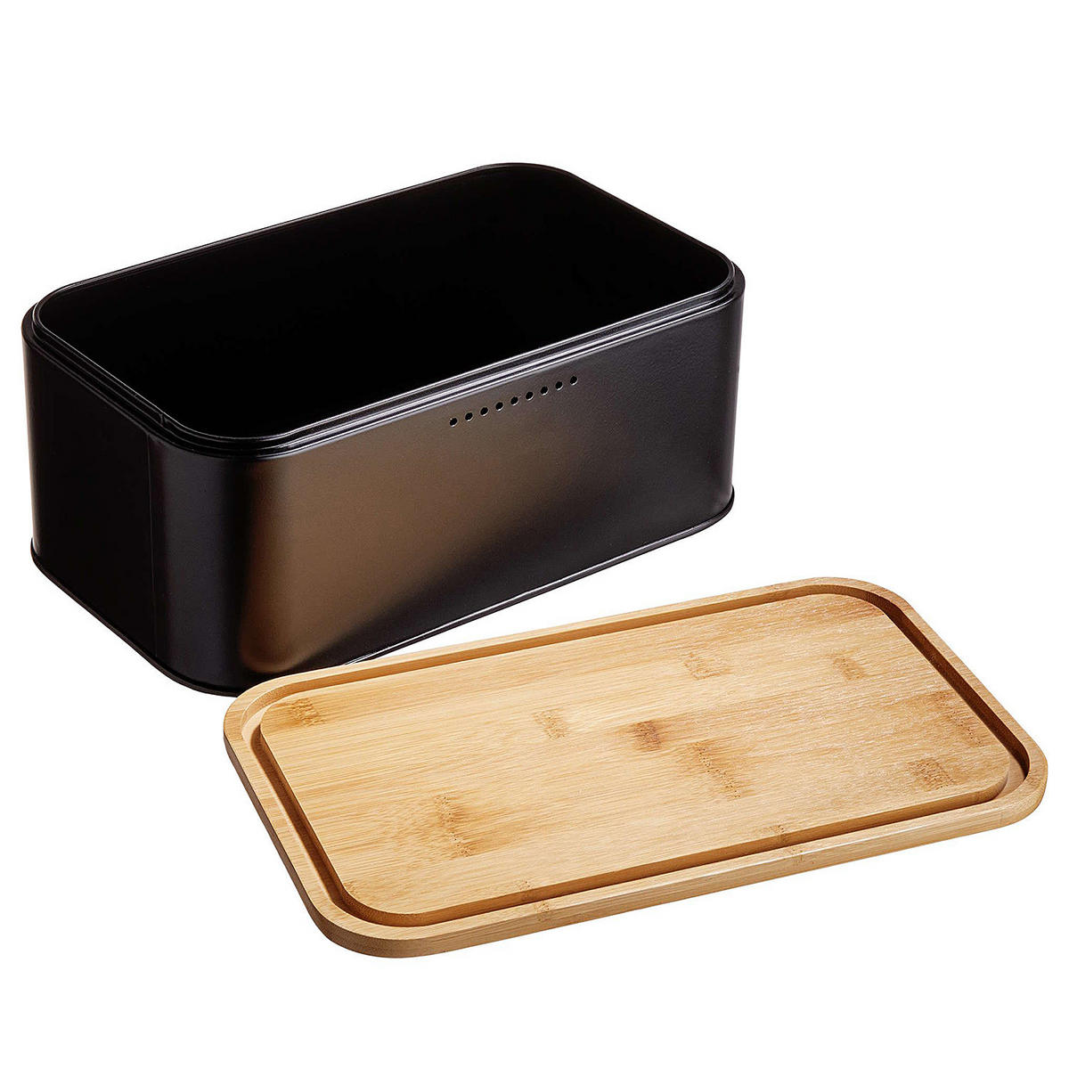 BROTBOX Bread 'N' Breakfast - Schwarz, Metall (18/13/31cm) - Butlers