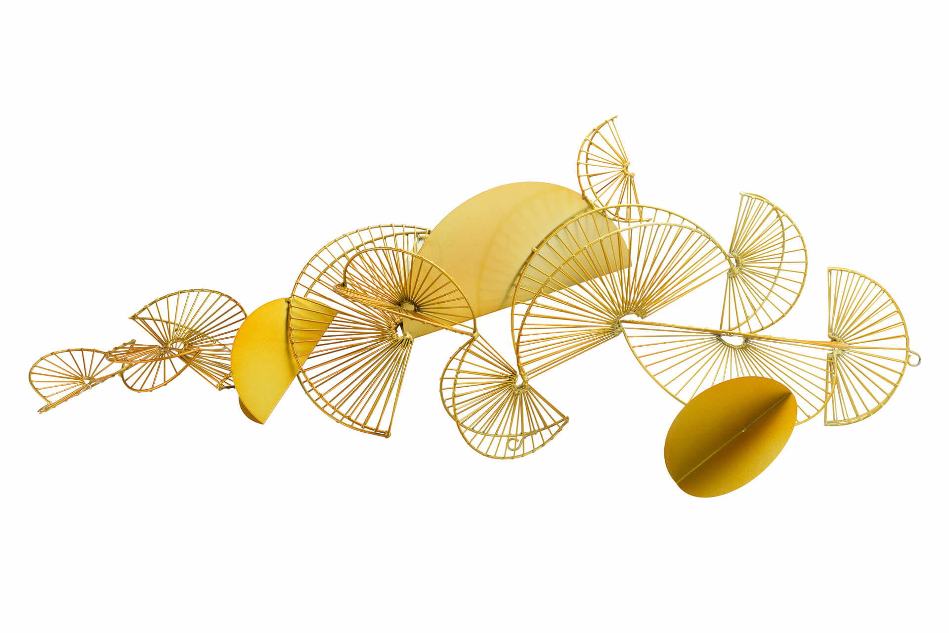 WANDDEKO Gold 105/47 cm - Goldfarben, Metall (3.85/47/22cm) - KUNSTLOFT