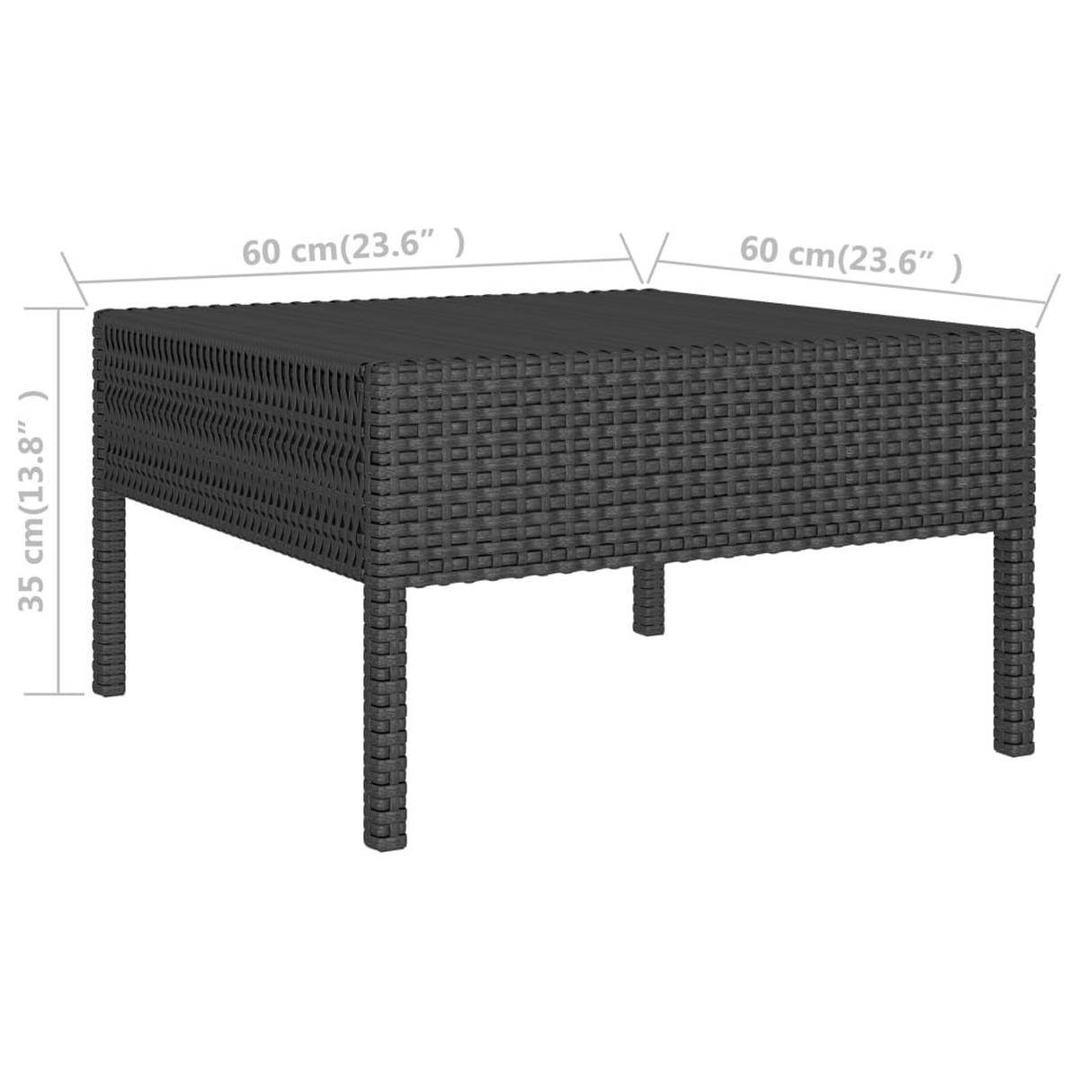 GARTENSET Reedy 6-teilig - Schwarz, Metall - Nettlife