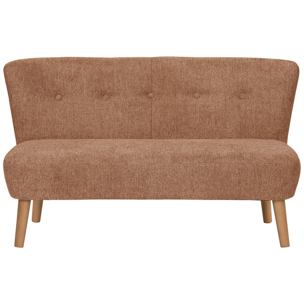 KINDERSOFA 2-Sitzer Katya Flachgewebe hellbraun - Hellbraun, Kunststoff (97/54/50cm) - 58aufmkessel