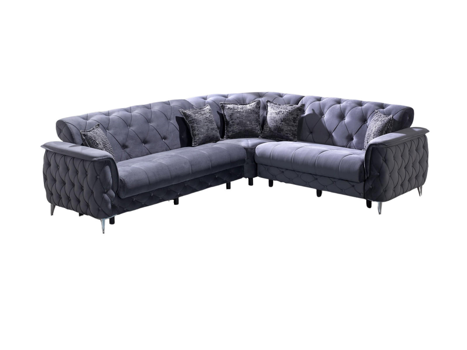 ECKSCHLAFSOFA Sucre Anthrazit - Langer Schenkel Links - Anthrazit, Holzwerkstoff/Kunststoff (315/245cm)