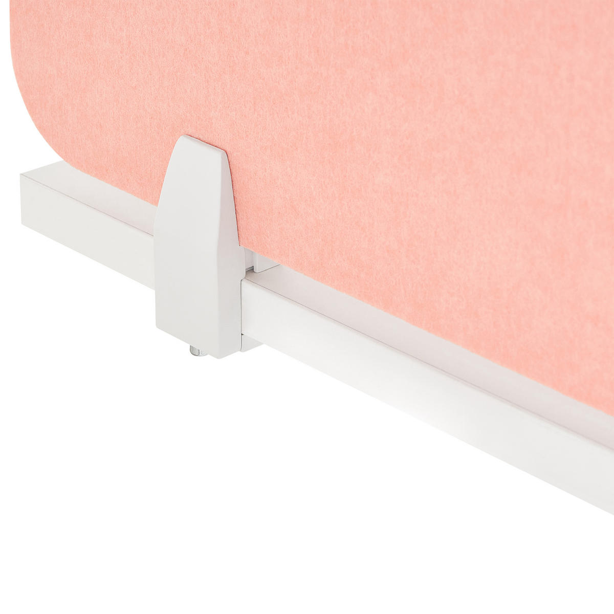 DĚLICÍ STĚNA NA STŮL 72/50 cm Broskvově růžová Split - růžová, textil (72/50/1cm) - Beliani