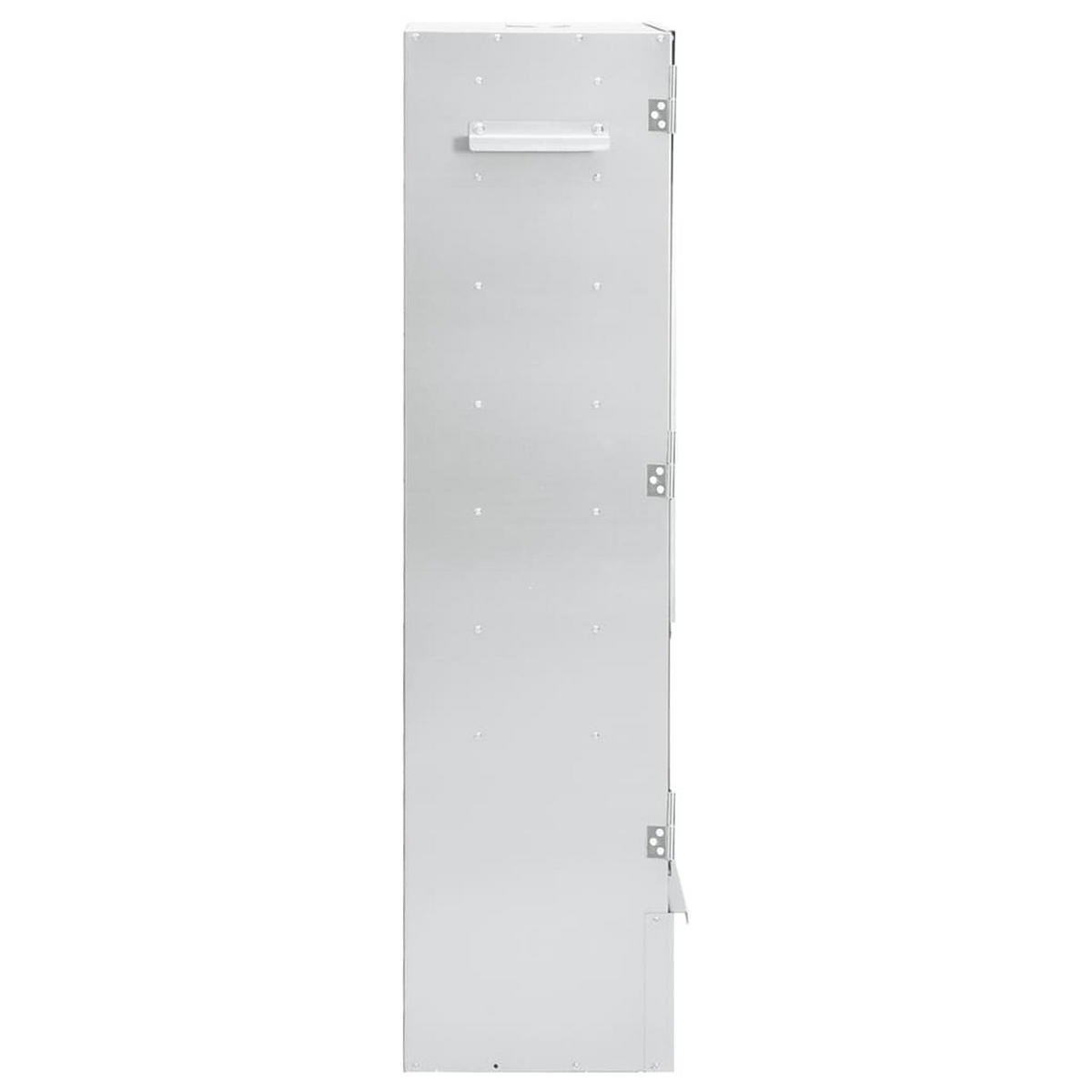 RÄUCHEROFEN Mit Kaltrauchgenerator Verzinkter Stahl - Silberfarben, Metall (44.5/110/29cm) - vidaXL