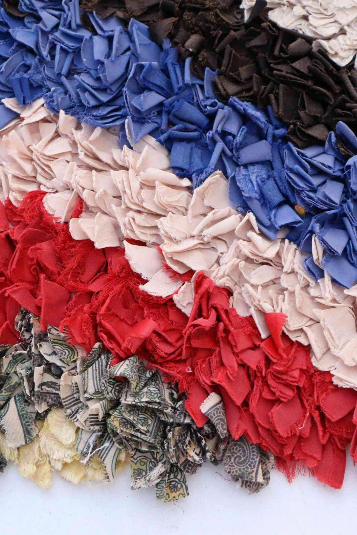 BERBERTEPPICH aus recycelten Textilien 89x 172 cm - Multicolor, Textil (89/172cm) - AFK Living