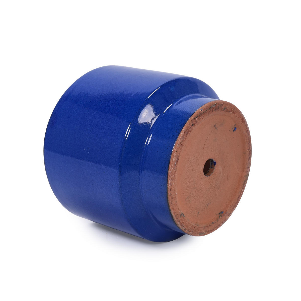 BLUMENTOPF Ø 38,1/30,5/22,9 cm Blau (3 Stück) - Blau, Keramik (38/33cm) - Oxeza