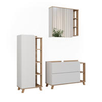 KOUPELNOVÝ NÁBYTEK Karen Sonoma/bílá - bílá/Sonoma dub, kompozitní dřevo (100/65/35cm) - Vicco