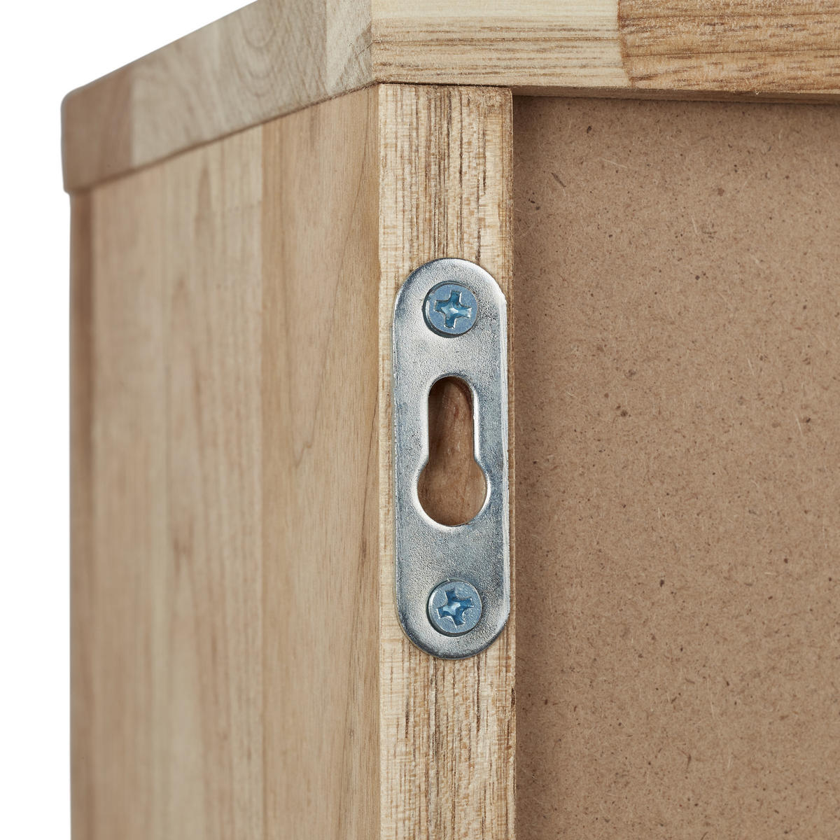 WANDSCHRANK - Hellbraun, Holz (42/42/18cm) - Relaxdays