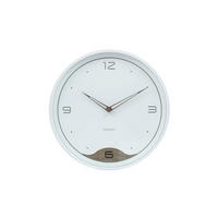 WANDUHR Design Weiß 31/31 cm - Weiß, Holzwerkstoff (1.14/30.5/4cm) - ONZENO