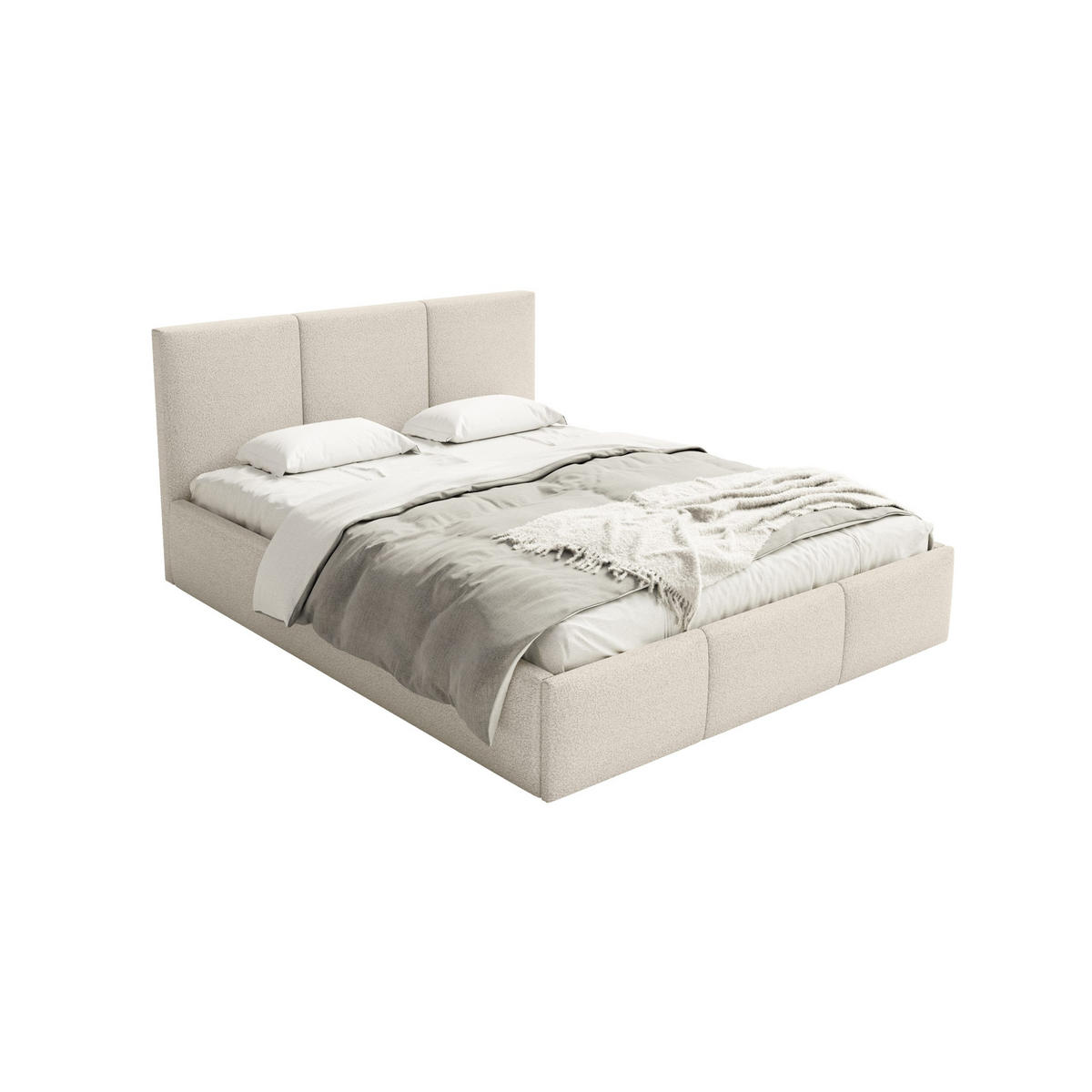 POLSTERBETT Fondi Slim 120x200 cm, Creme - Creme, Textil (120/200cm) - Fedve
