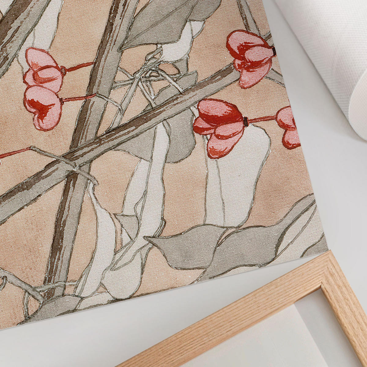 POSTER - 59x42 cm (A2) - Hannah Borger Overbeck - Brennender Busch - Beige, Textil (59.4/42/0.1cm) - TULUP