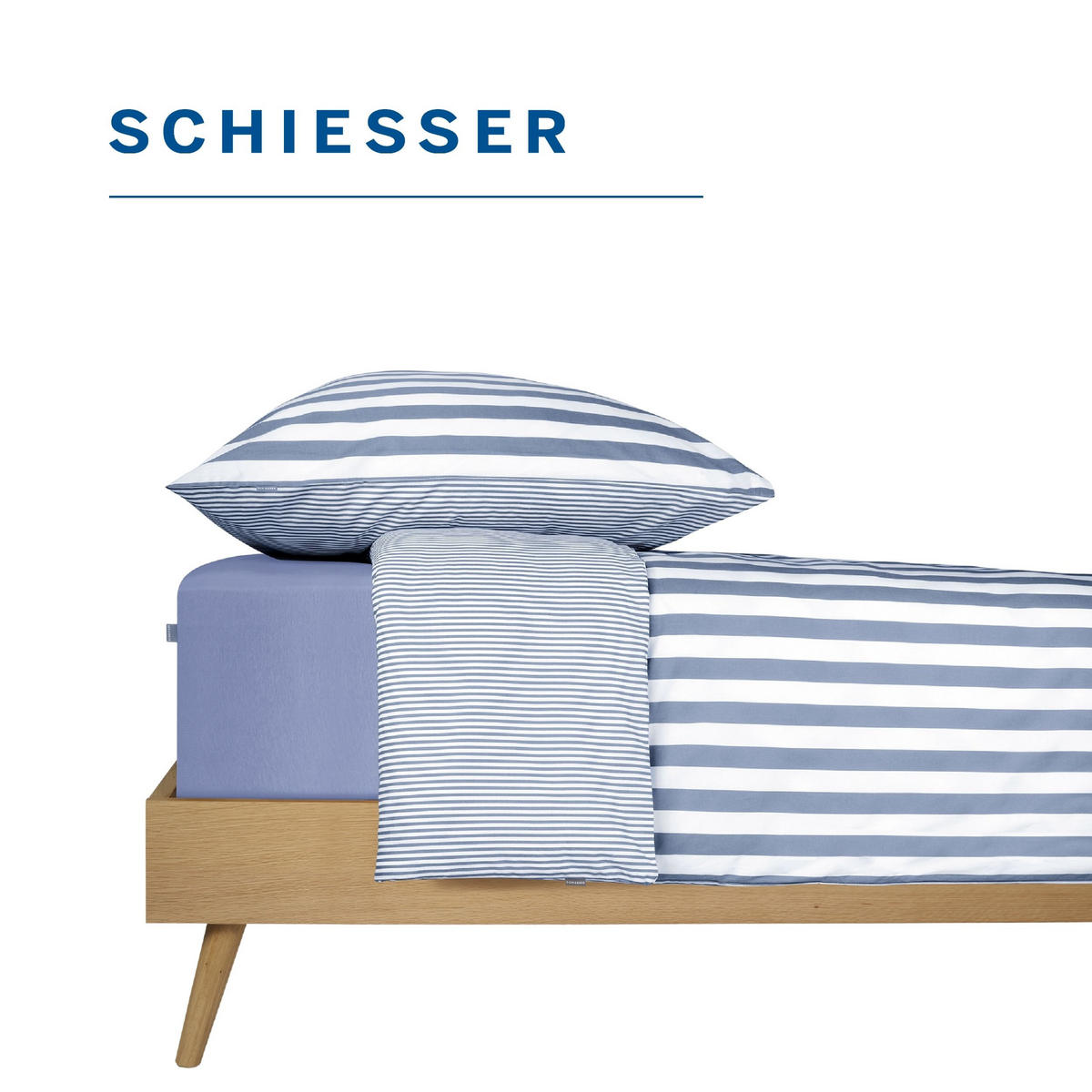 SPANNBETTLAKEN Elli 97 % Baumwolle, 3 % Elasthan 150x200 cm Lavendel - Violett, Textil (150/200cm) - SCHIESSER