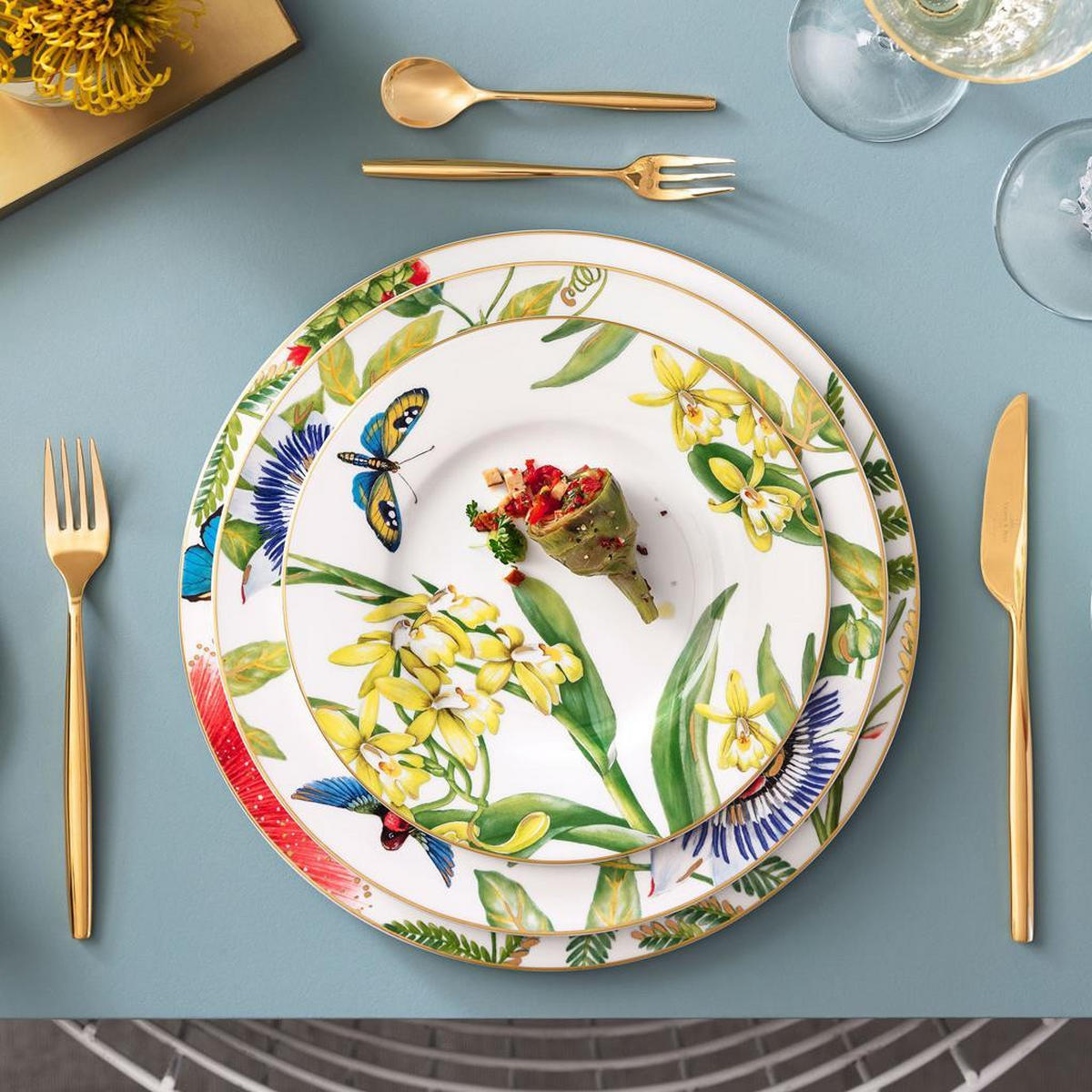 GOURMETTELLER Amazonia bunt ø 30,9 cm - Multicolor, Keramik (30.9cm) - Villeroy & Boch