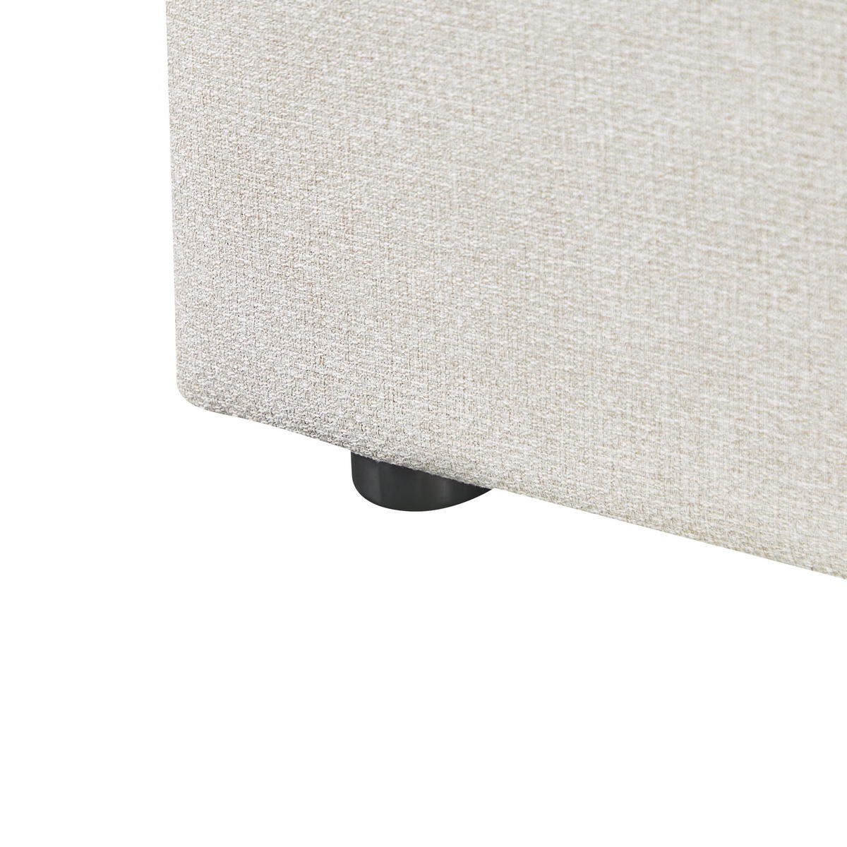 POLSTERBETT Beige 90/200 cm Dinan - Beige, Holz/Textil (90/200cm) - Beliani