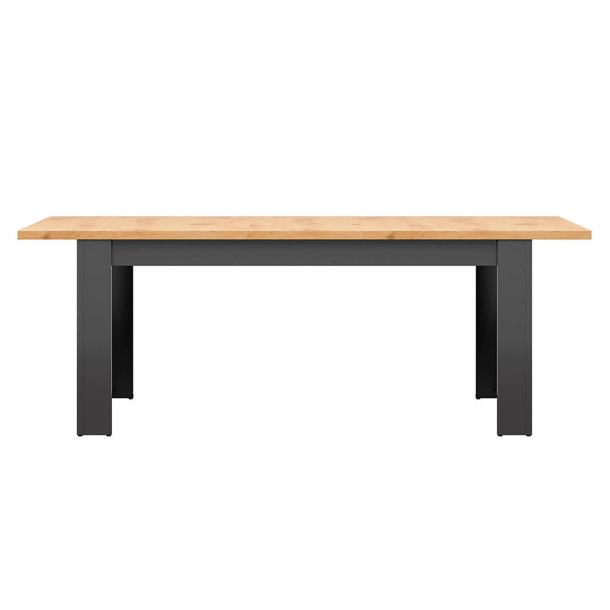 STOL ZA BLAGOVAONICU Duck 8 mjesta Ugljenosivi sivi i drvo - siva, drvni materijal (90/200/76cm) - Petits-meubles