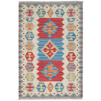 HANDWEBTEPPICH Gashgai Kelim Bunt 123/81 cm Schurwolle - Multicolor, Textil (81/123cm) - Looma