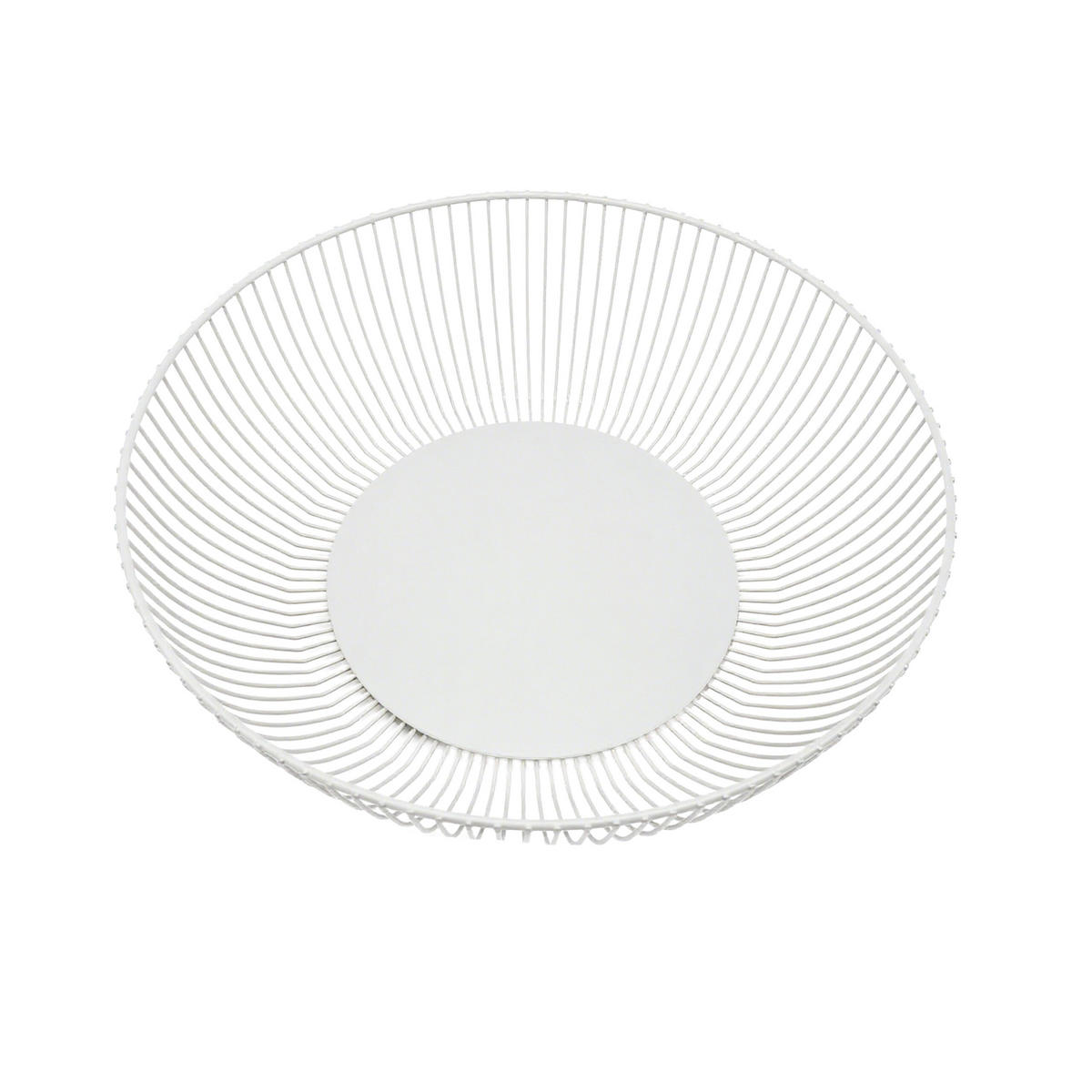 OBSTSCHALE - Weiß, Metall (8cm) - Relaxdays