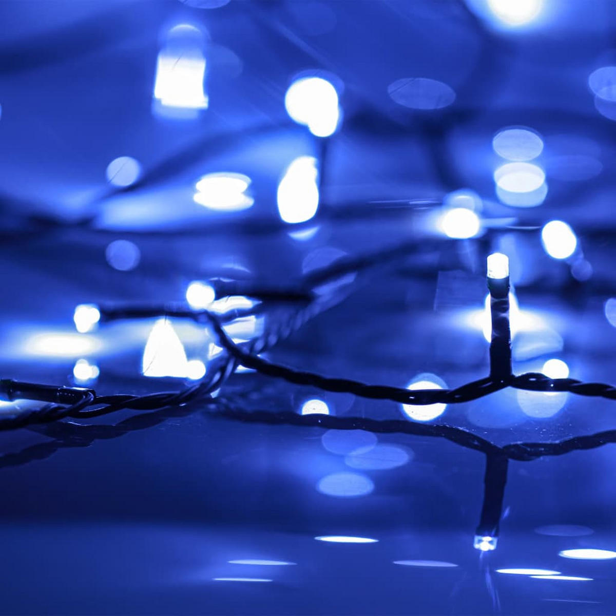 LED-LICHTERKETTE Mit 150 Leds Blau 15 M Pvc - Blau, Kunststoff (1500cm) - vidaXL