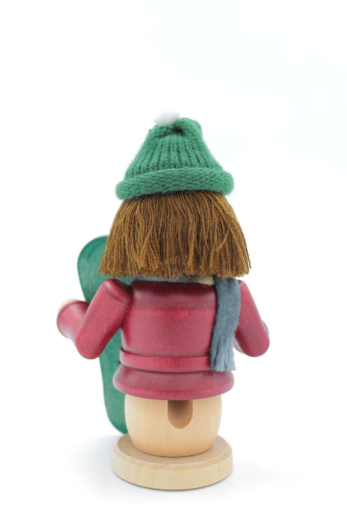 RAUCHFIGUR Wichtel Snowboarder 15cm - Multicolor, Holz (9/15/0.1cm)