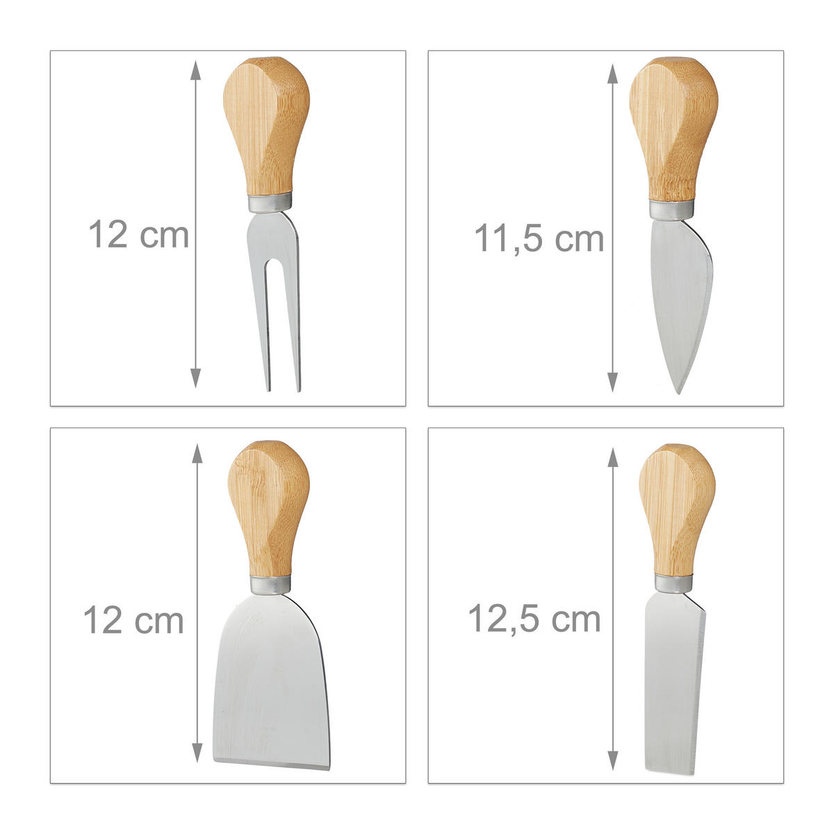 KÄSEBRETT - Hellbraun, Holz/Metall (35.5/28cm) - Relaxdays