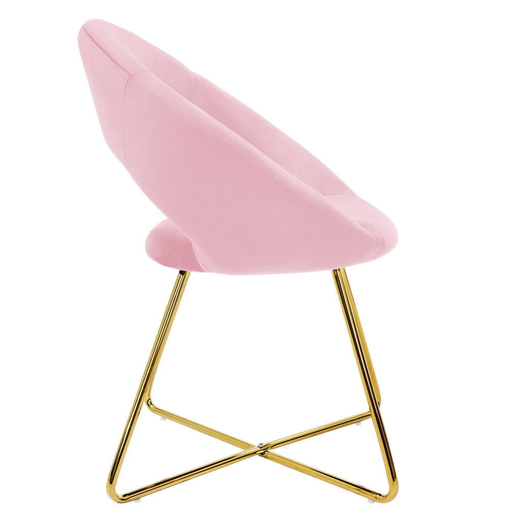 Thumbnail - Ml-Design Stuhl, Pink, Metall, 2-Sitzer, 53x77x64 cm, Esszimmer, Stühle, Esszimmerstühle, Armlehnenstühle