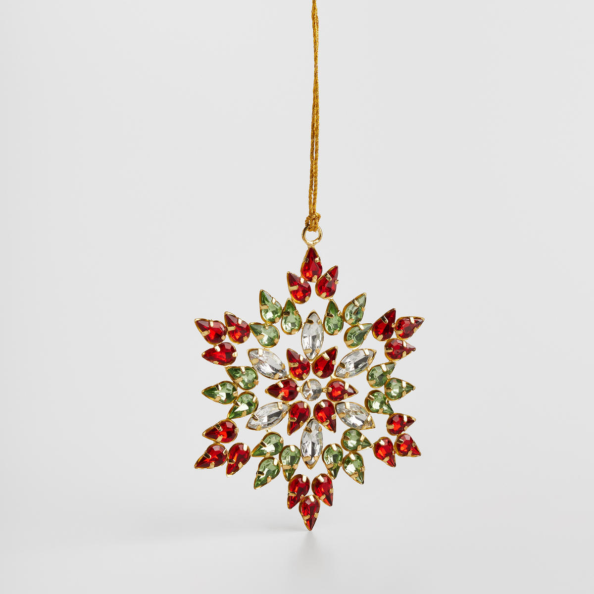 WANDDEKORATION Diastaro, Rot, 12 x 12 cm, Dekorative Weihnachtsdeko - Rot, Kunststoff (12/12/1cm) - home&you