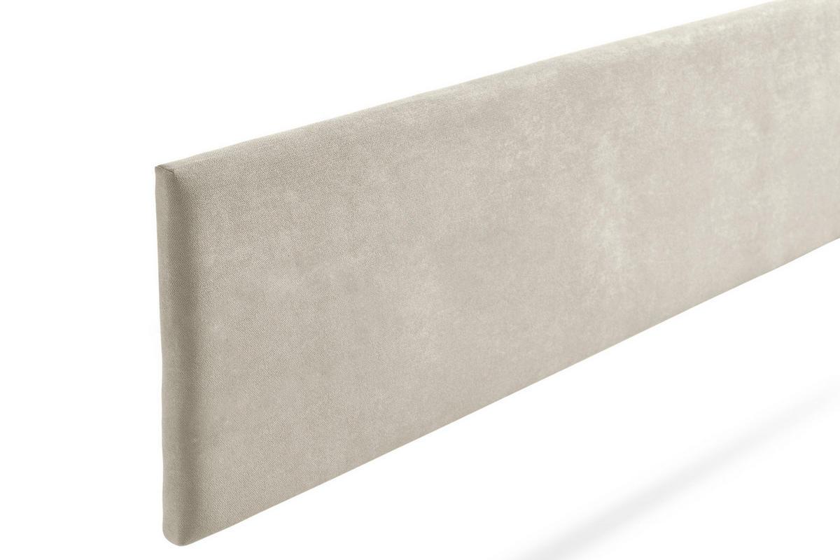 KOPFTEIL gepolstert NOVA Aqualine 100x50x5 cm - Getoastetes Beige - Moonia - Kaschmir, Holz (100/5/50cm)