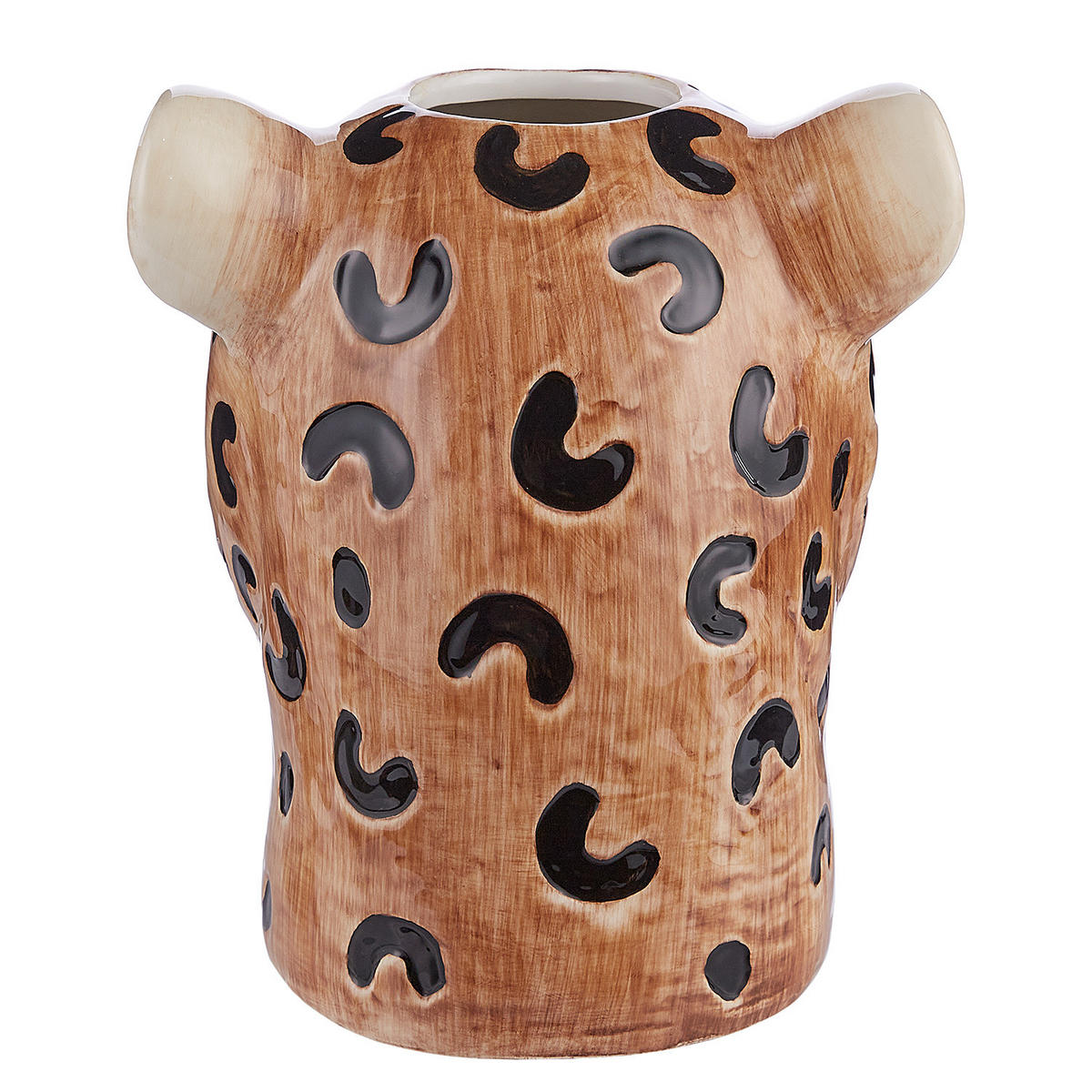 VASE Leo - Braun, Keramik (18cm) - Butlers