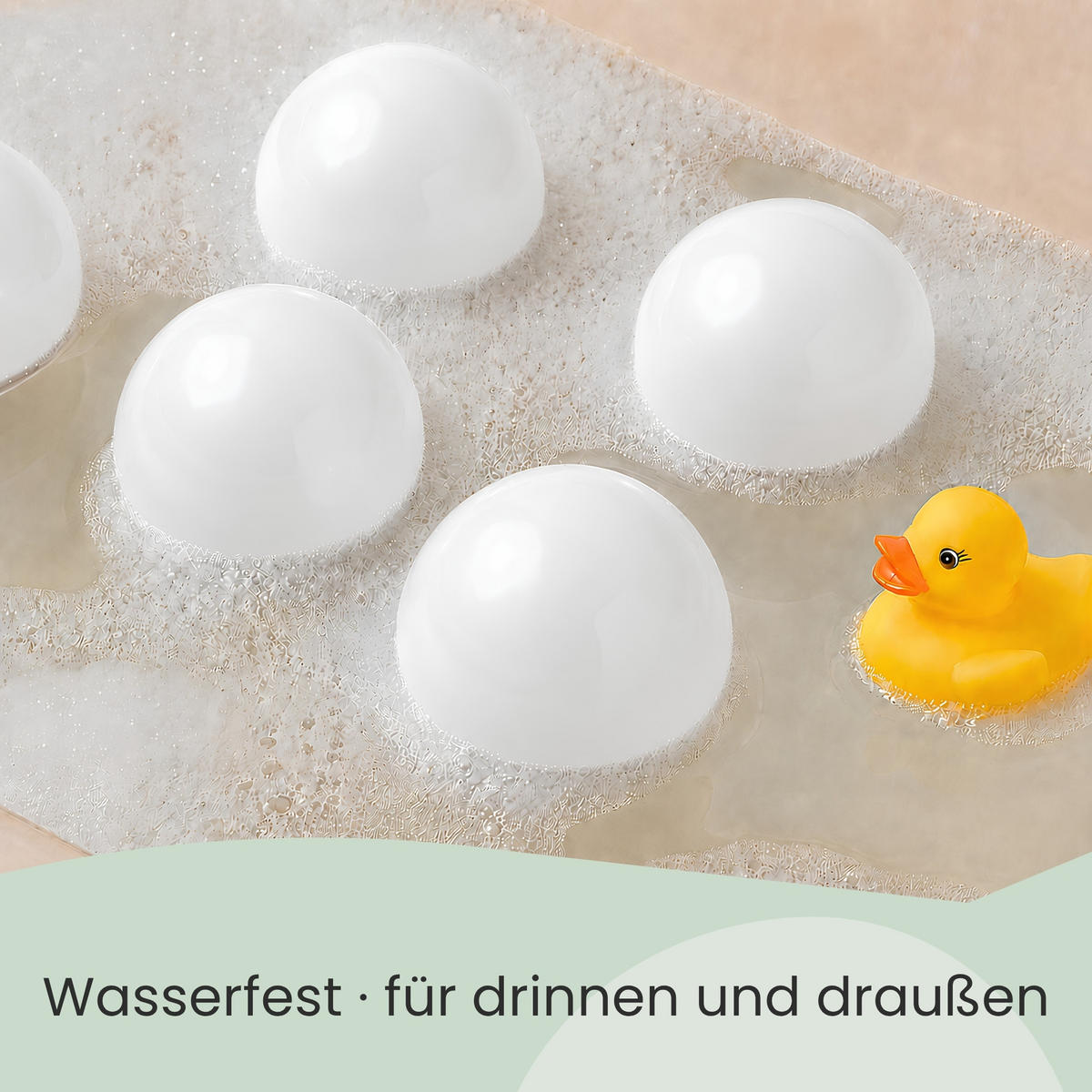 BÄLLEBAD-BÄLLE 50 Stück, Weiß, 5.5 cm - Weiß, Kunststoff (5.5/5.5/5.5cm) - Littletom