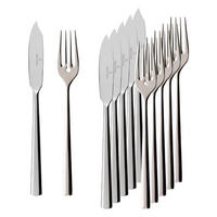 FISCHBESTECK Piemont silber 6er Set - Silberfarben, Metall - Villeroy & Boch