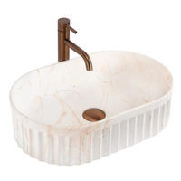 AUFSATZWASCHBECKEN Rea Georgia - Beige, Keramik (35/14.5/55.5cm) - REA