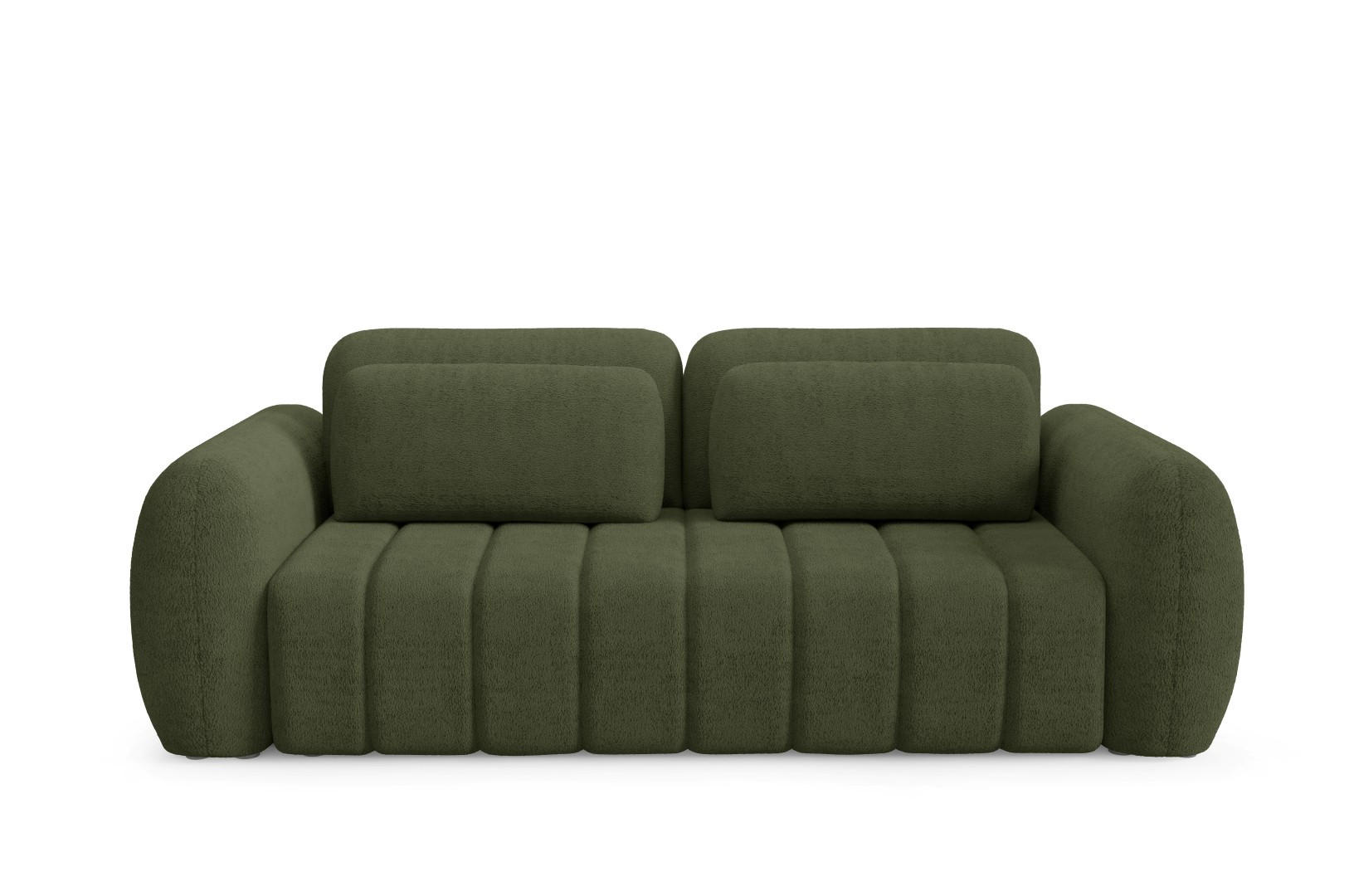 SCHLAFSOFA mit Bettkasten Premium Grün - Schwarz/Grün, Holz/Holzwerkstoff (266/95/110cm) - Furnisell