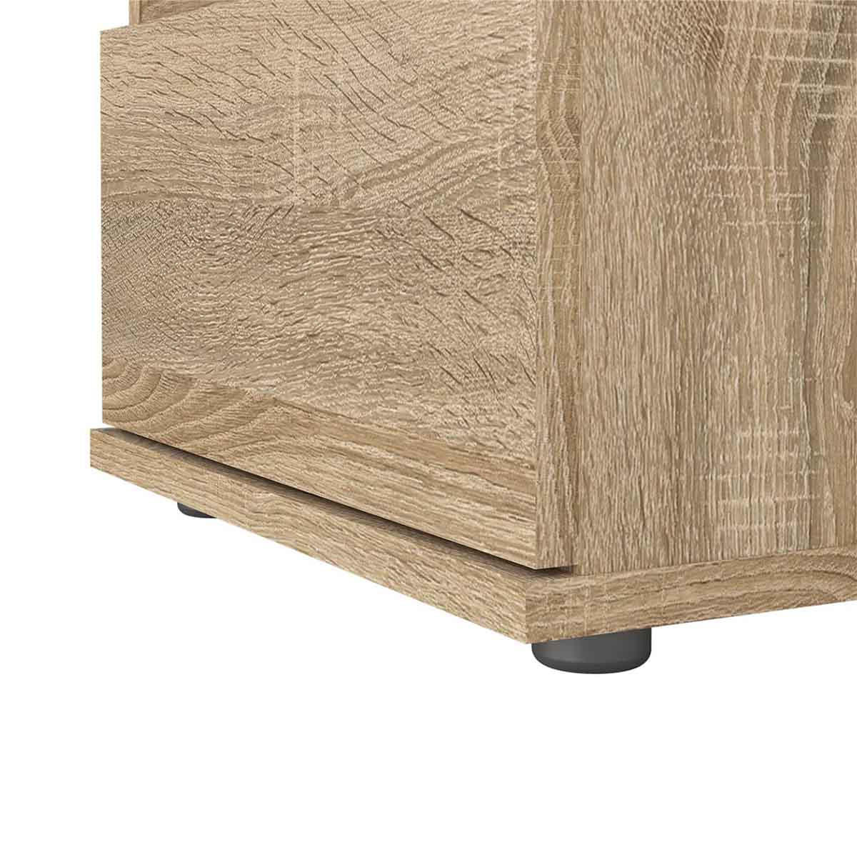 NACHTSCHRANK Eiche - Eiche Wotan, Holzwerkstoff (40/48/34cm) - ebuy24