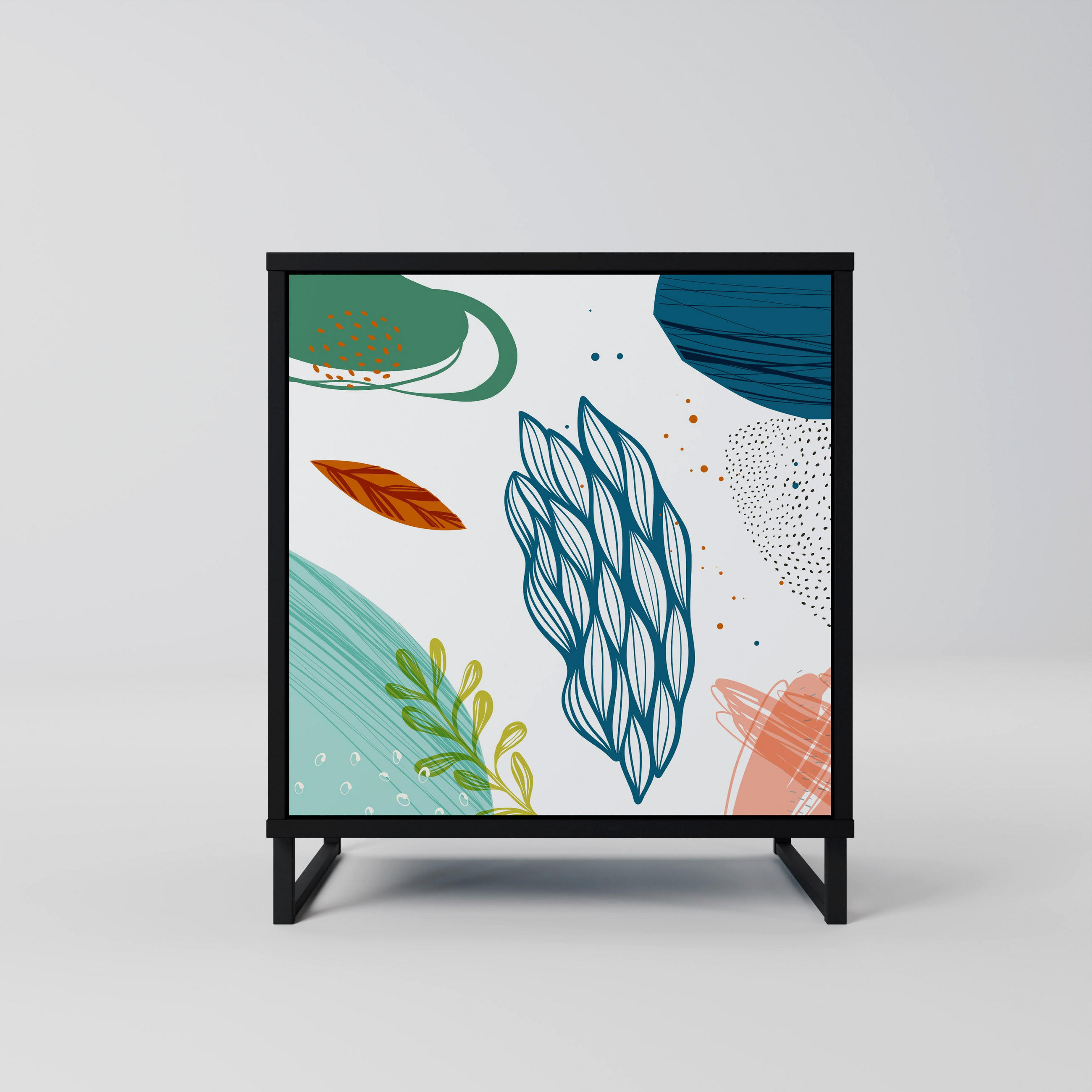 SpaceRebels Sideboard Schwarz 57.5x67.5x42 cm