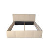 POLSTERBETT Dalas Beige 180 x 200 x 40 cm Stauraum ohne hydraulische Funktion Mit hochwertiger Matratze H2 (bis 100 kg) und Lattenrost - Beige, Holz (180/200cm) - Halmon Schlafkomfort Betten 